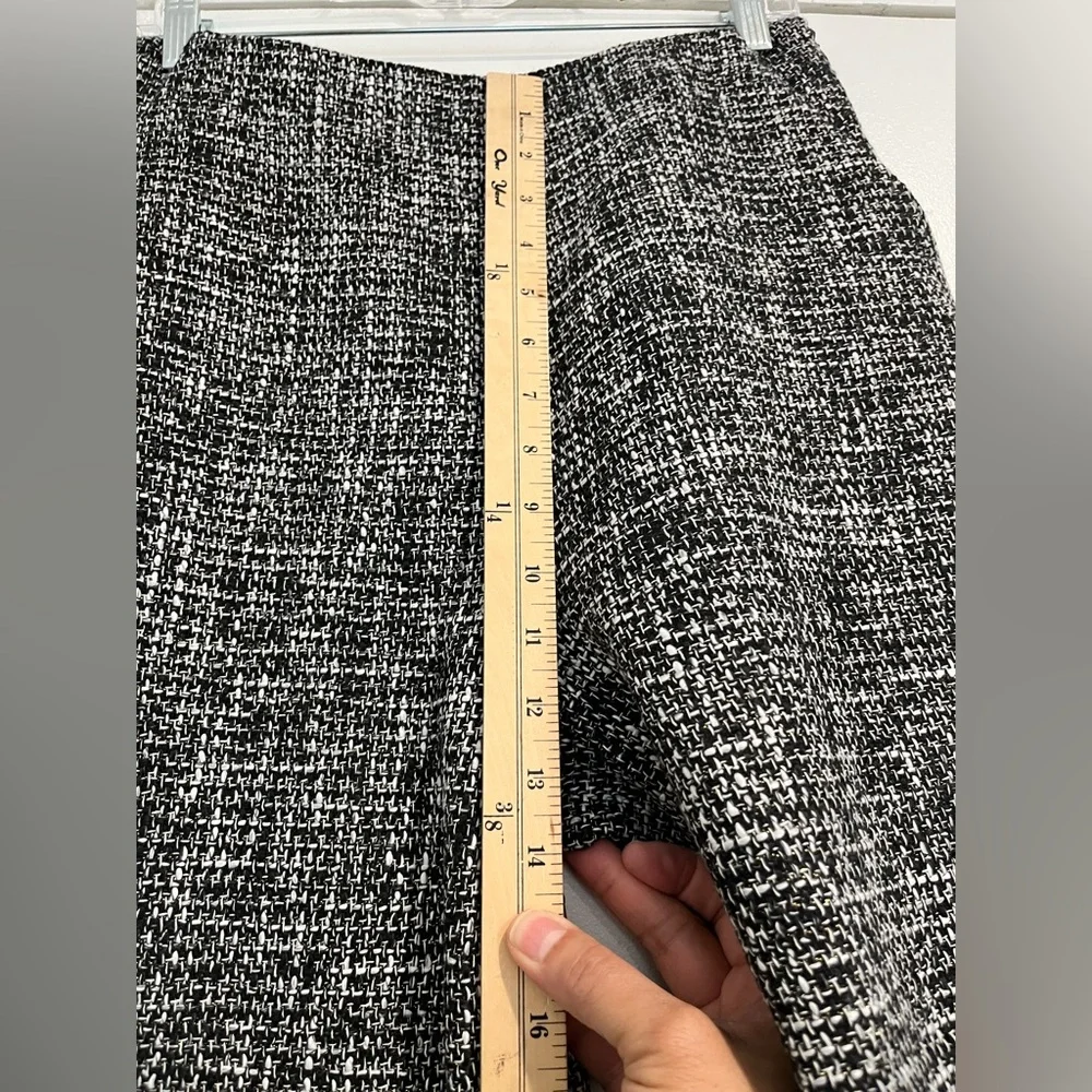 Commense Black Speckled High Waisted Wide-Leg Woven Pants‎ Sz. M NWT